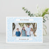 Vrolijk kerstfeest Lijst feestdag Feestdagenkaart (Staand voorkant)