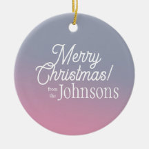 Vrolijk Kerstfeest Lila Roze Ombre