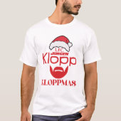 Vrolijk kerstfeest Liverpool, Merry Kloppmas Jurge T-shirt (Voorkant)