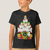 Vrolijk kerstfeest Llama Alpaca Tree Xmas Llamas T-shirt (Voorkant)