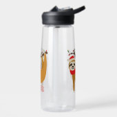 Vrolijk kerstfeest luiaard waterfles (Links)
