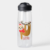 Vrolijk kerstfeest luiaard waterfles (Voorkant)