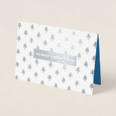 vrolijk kerstfeest. Luxe echte Folie fotokaarten Folie Kaarten (Voorkant)