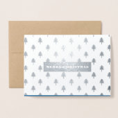 vrolijk kerstfeest. Luxe echte Folie fotokaarten Folie Kaarten (Voorkant met envelop)