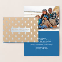 vrolijk kerstfeest. Luxe echte Folie fotokaarten