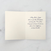 Vrolijk kerstfeest. Madonna en Child Fine Art Feestdagen Kaart (Binnen)