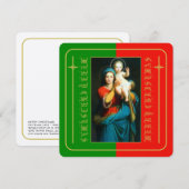 VROLIJK KERSTFEEST MADONNA & KIND (Voorkant / Achterkant)