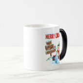 Vrolijk kerstfeest magische mok (Voorkant rechts)