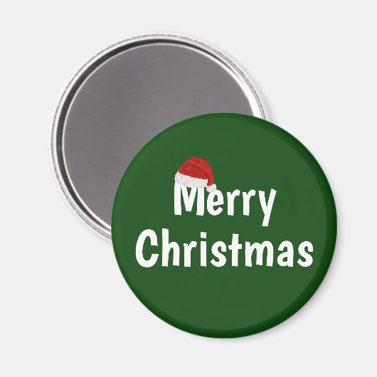 Vrolijk kerstfeest magneet (Voorkant / Achterkant)