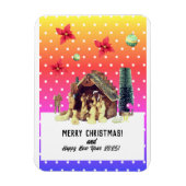 Vrolijk kerstfeest! magneet (Verticaal)