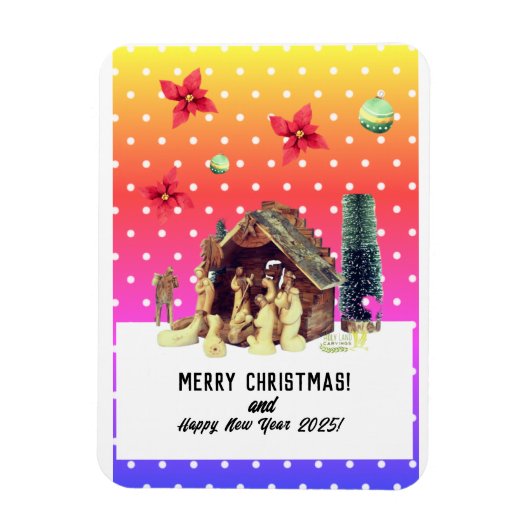 Vrolijk kerstfeest! magneet (Verticaal)