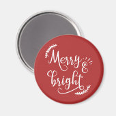 vrolijk kerstfeest magneet (Voorkant / Achterkant)