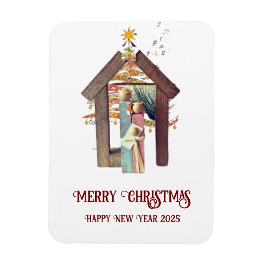 Vrolijk kerstfeest! magneet (Verticaal)