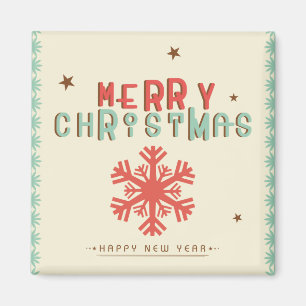 Vrolijk kerstfeest magneet