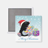 Vrolijk kerstfeest magneet (Voorkant / Achterkant)