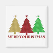 Vrolijk kerstfeest magneet (Voorkant)