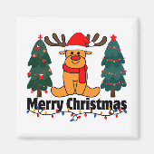 Vrolijk kerstfeest magneet (Voorkant)
