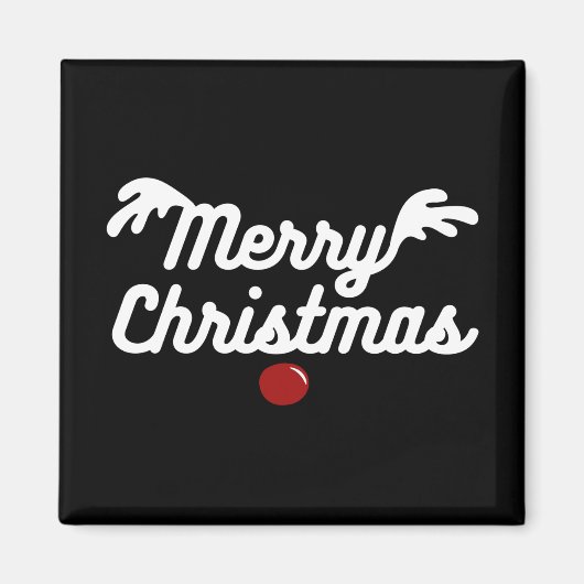 Vrolijk kerstfeest magneet (Voorkant)