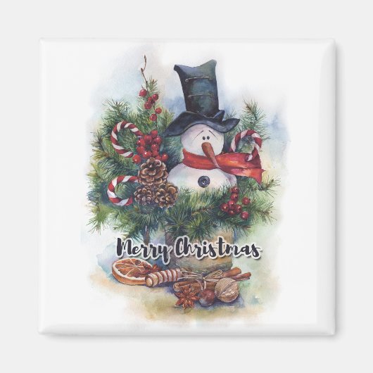 Vrolijk kerstfeest magneet (Voorkant)