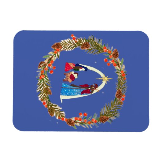 Vrolijk kerstfeest! magneet (Horizontaal)