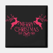 Vrolijk kerstfeest magneet (Voorkant)