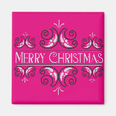 Vrolijk kerstfeest magneet (Voorkant)