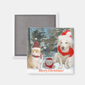 Vrolijk kerstfeest! magneet (Voorkant / Achterkant)