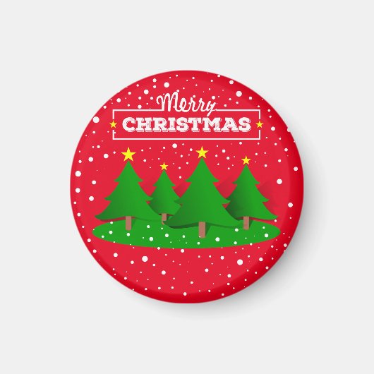 vrolijk kerstfeest magneet (Voorkant)