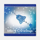 Vrolijk kerstfeest  magneet (Voorkant)