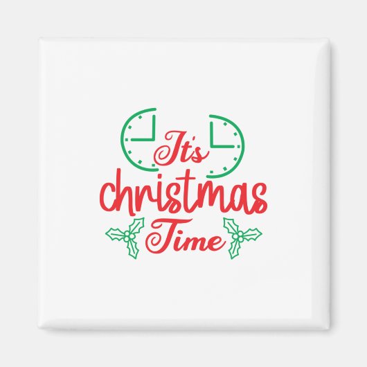 Vrolijk kerstfeest magneet (Voorkant)