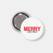 Vrolijk kerstfeest magneet (Voorkant / Achterkant)