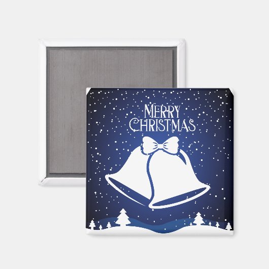 Vrolijk kerstfeest magneet (Voorkant / Achterkant)