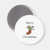 Vrolijk kerstfeest magneet (Voorkant / Achterkant)