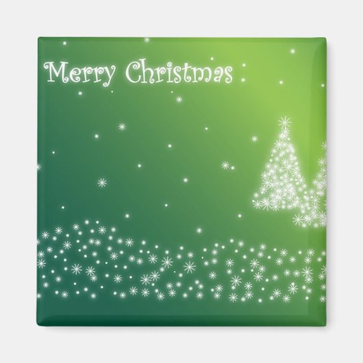 Vrolijk kerstfeest magneet (Voorkant)