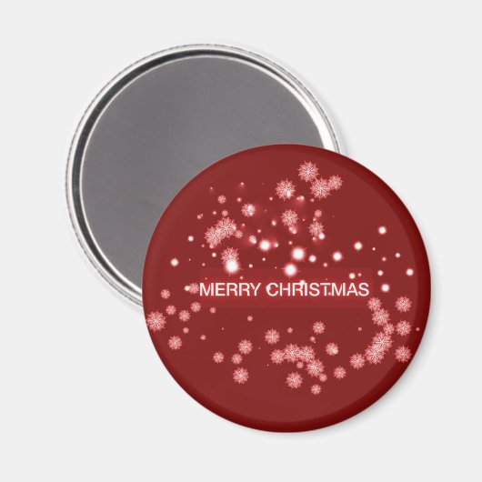 Vrolijk kerstfeest magneet (Voorkant / Achterkant)