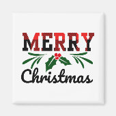 Vrolijk kerstfeest magneet (Voorkant)