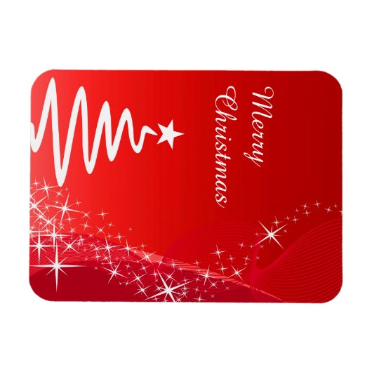 Vrolijk kerstfeest magneet (Horizontaal)