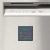 Vrolijk kerstfeest magneet (Insitu (Vaatwasser))