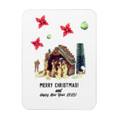 Vrolijk kerstfeest! magneet (Verticaal)