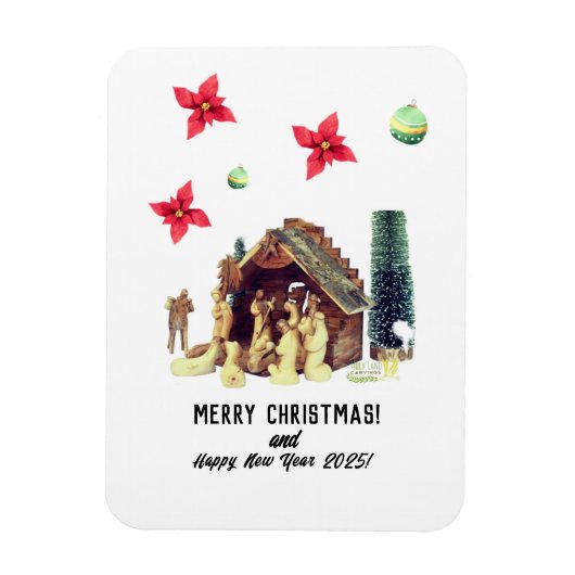 Vrolijk kerstfeest! magneet (Verticaal)