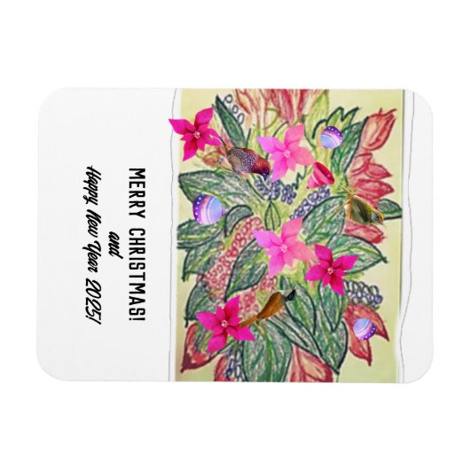 Vrolijk kerstfeest! magneet (Horizontaal)