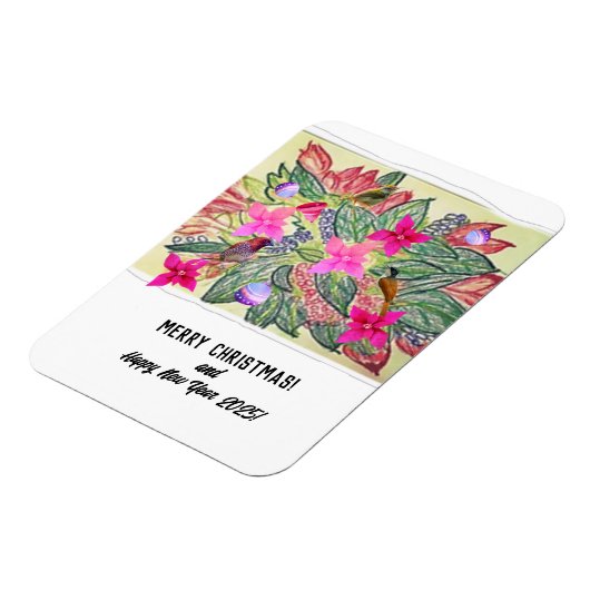 Vrolijk kerstfeest! magneet (Linkerzijde)