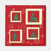 Vrolijk kerstfeest magneet (Voorkant)