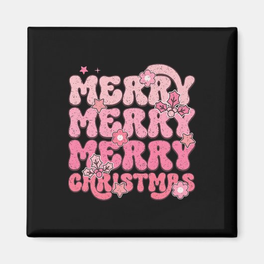 Vrolijk kerstfeest magneet (Voorkant)