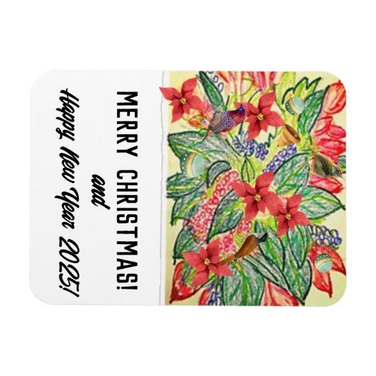 Vrolijk kerstfeest! magneet (Horizontaal)