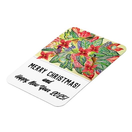 Vrolijk kerstfeest! magneet (Linkerzijde)