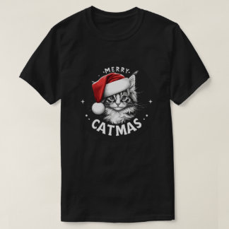 Vrolijk kerstfeest Maine Coon Kerstmis T-shirt