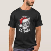 Vrolijk kerstfeest Maine Coon Kerstmis T-shirt (Voorkant)