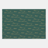 Vrolijk kerstfeest mam prettige feestdagen | groen inpakpapier vel (Voorkant)