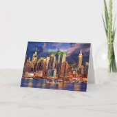 Vrolijk kerstfeest, Manhattan, NY Kaart (Voorkant)